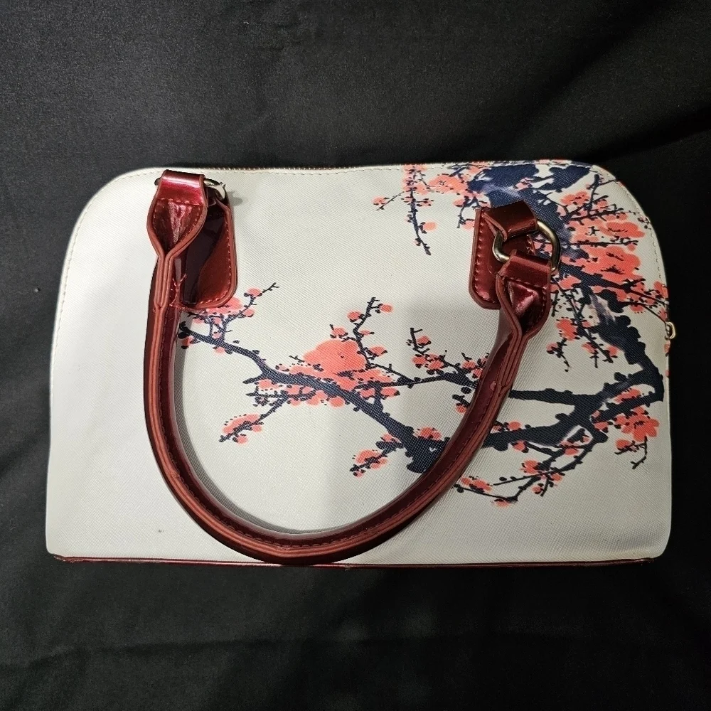 Finon Milano blossom white and red purse